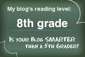 What’s the Reading Age for Your Blog?